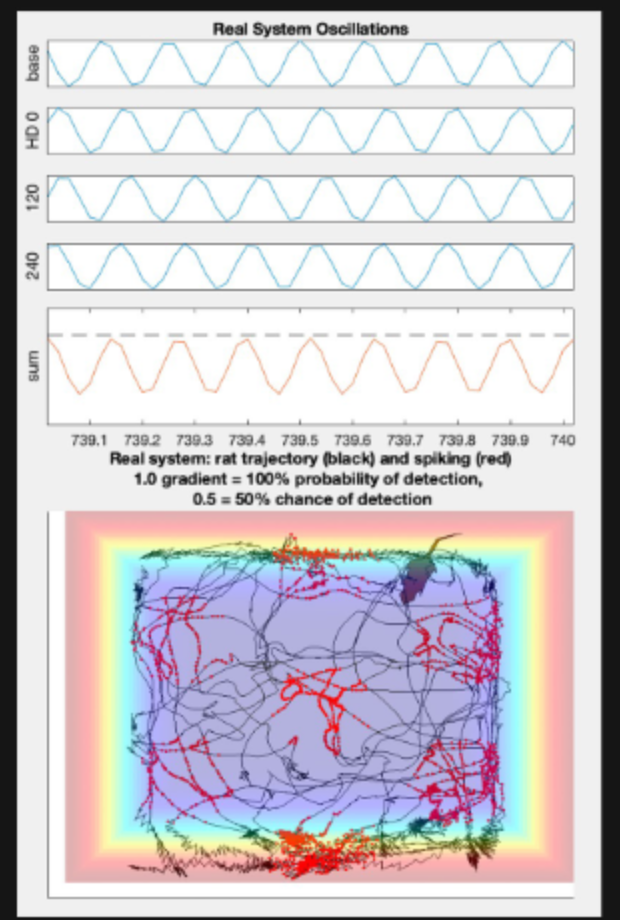 Real system oscillations and the resulting trajectory and spiking