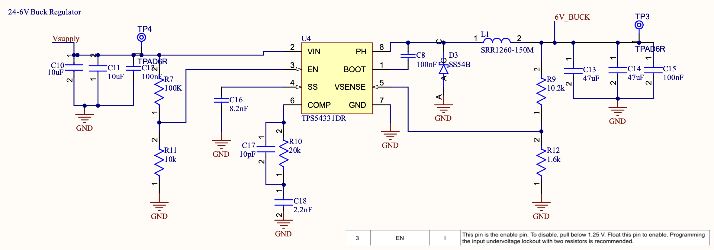 24-6V buck regulator, TPS54331DR