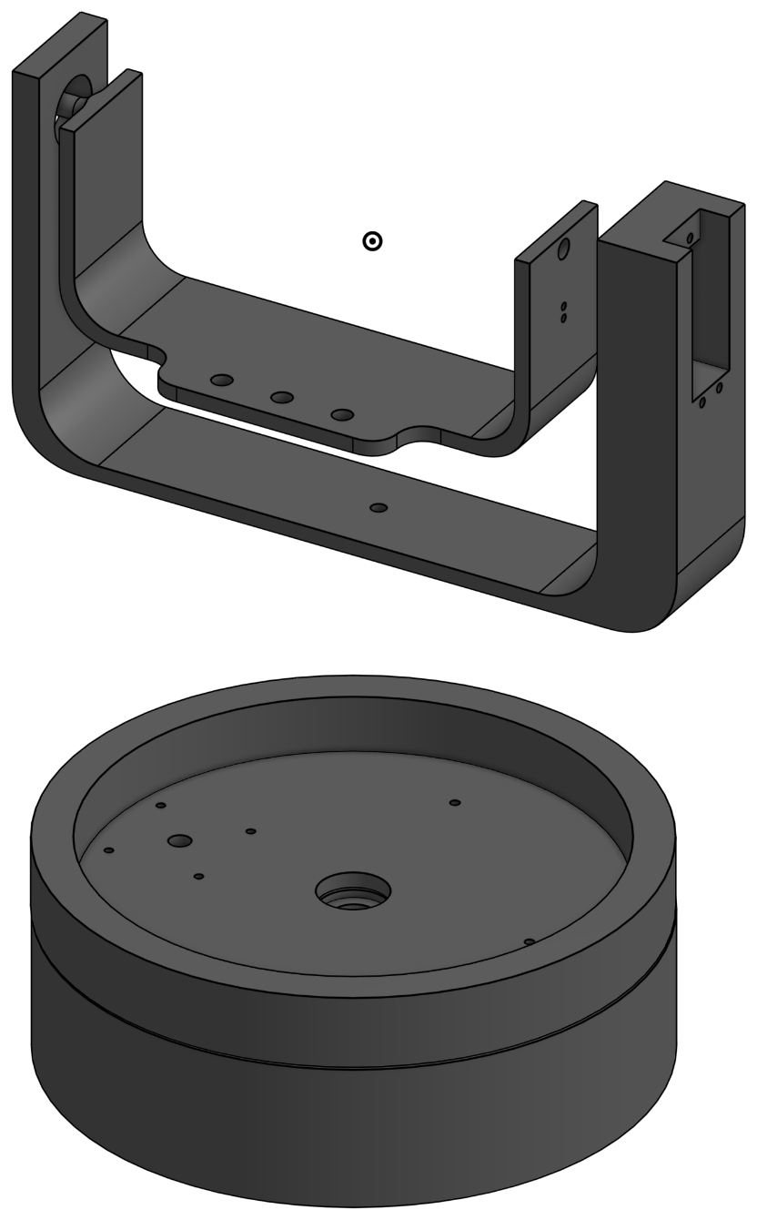 Tilting cradle and panning mechanism