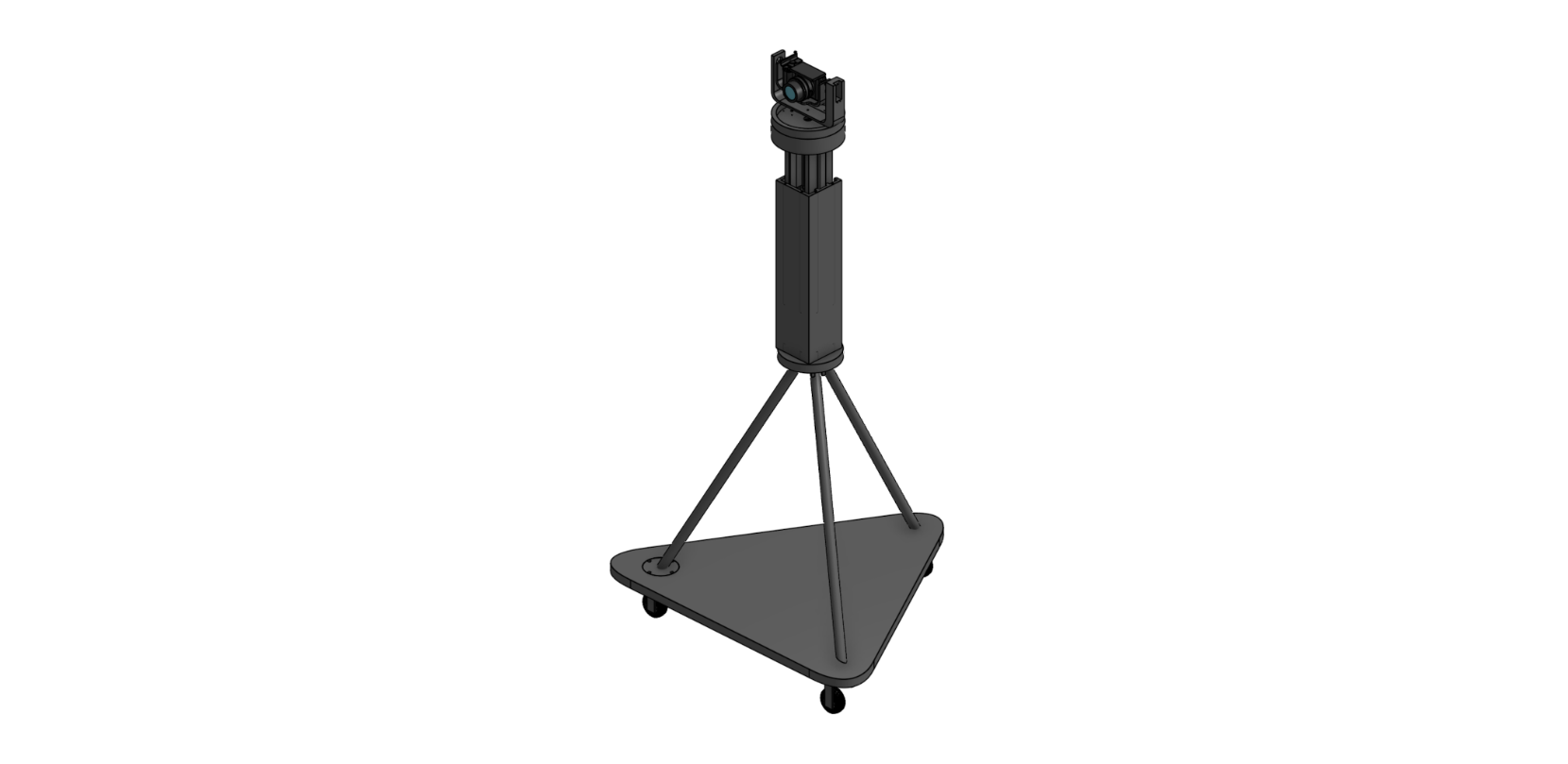 CAD of the TakeOne motorized tripod