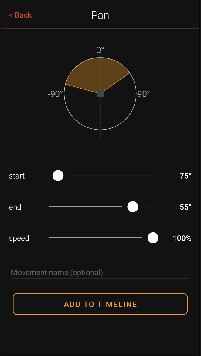 Custom pan UI